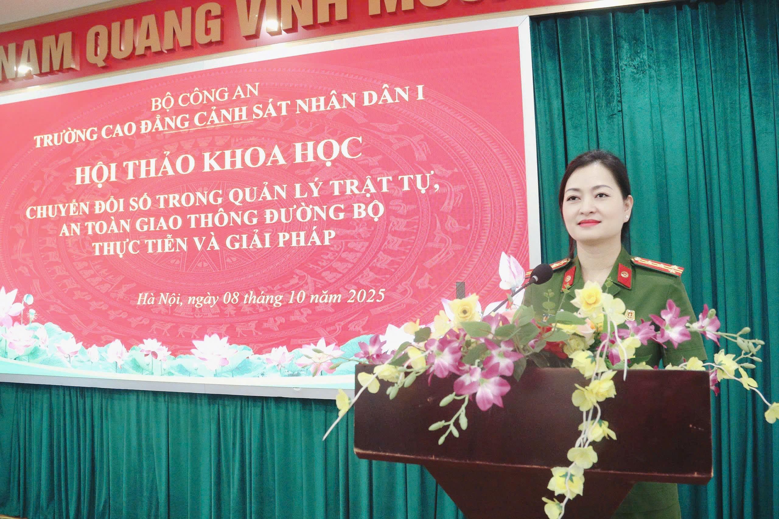 Hội thảo khoa học “Chuyển đổi số trong quản lý trật tự, an toàn giao thông đường bộ - Thực tiễn và giải pháp”