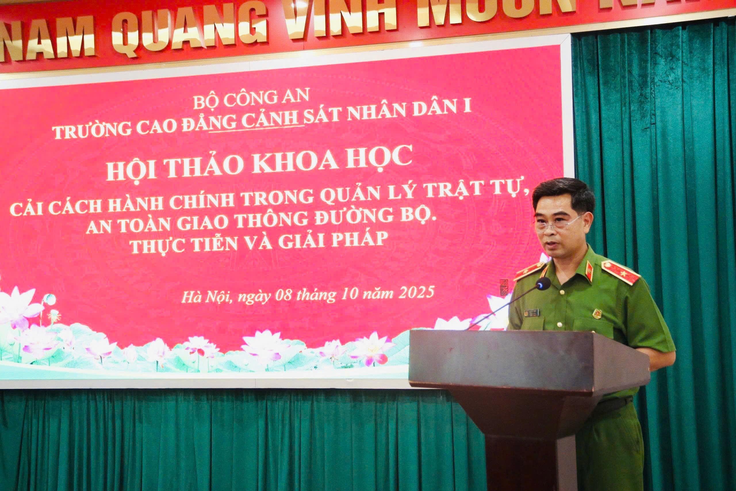 Hội thảo khoa học “Cải cách hành chính trong quản lý trật tự, an toàn giao thông đường bộ. Thực tiễn và giải pháp”