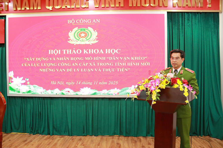 Tọa đàm khoa học cấp bộ “xây dựng và nhân rộng mô hình “Dân vận khéo” của lực lượng công an cấp xã trong tình hình mới – những vấn đề lý luận và thực tiễn”
