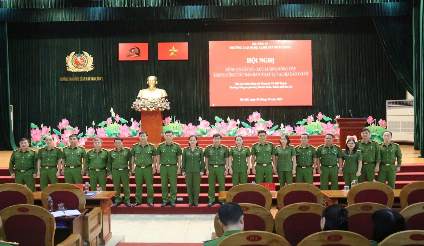 Tổ chức hội nghị chuyên đề “công an cấp xã - lực lượng nòng cốt trong công tác bảo đảm trật tự tại địa bàn cơ sở”