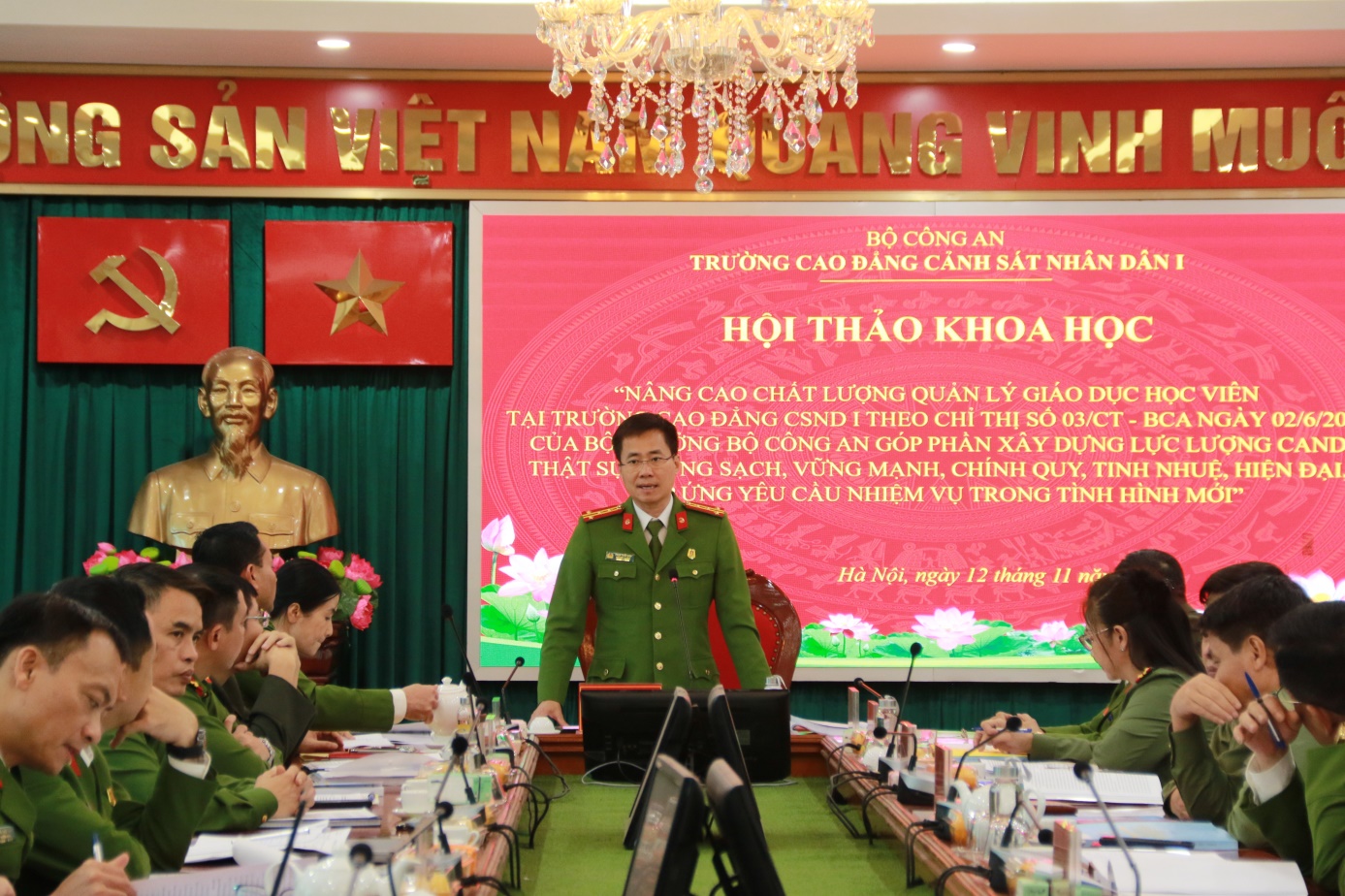 Hội thảo khoa học “Nâng cao chất lượng quản lý giáo dục học viên theo Chỉ thị số 03/CT-BCA ngày 02/6/2023 của Bộ trưởng Bộ Công an”