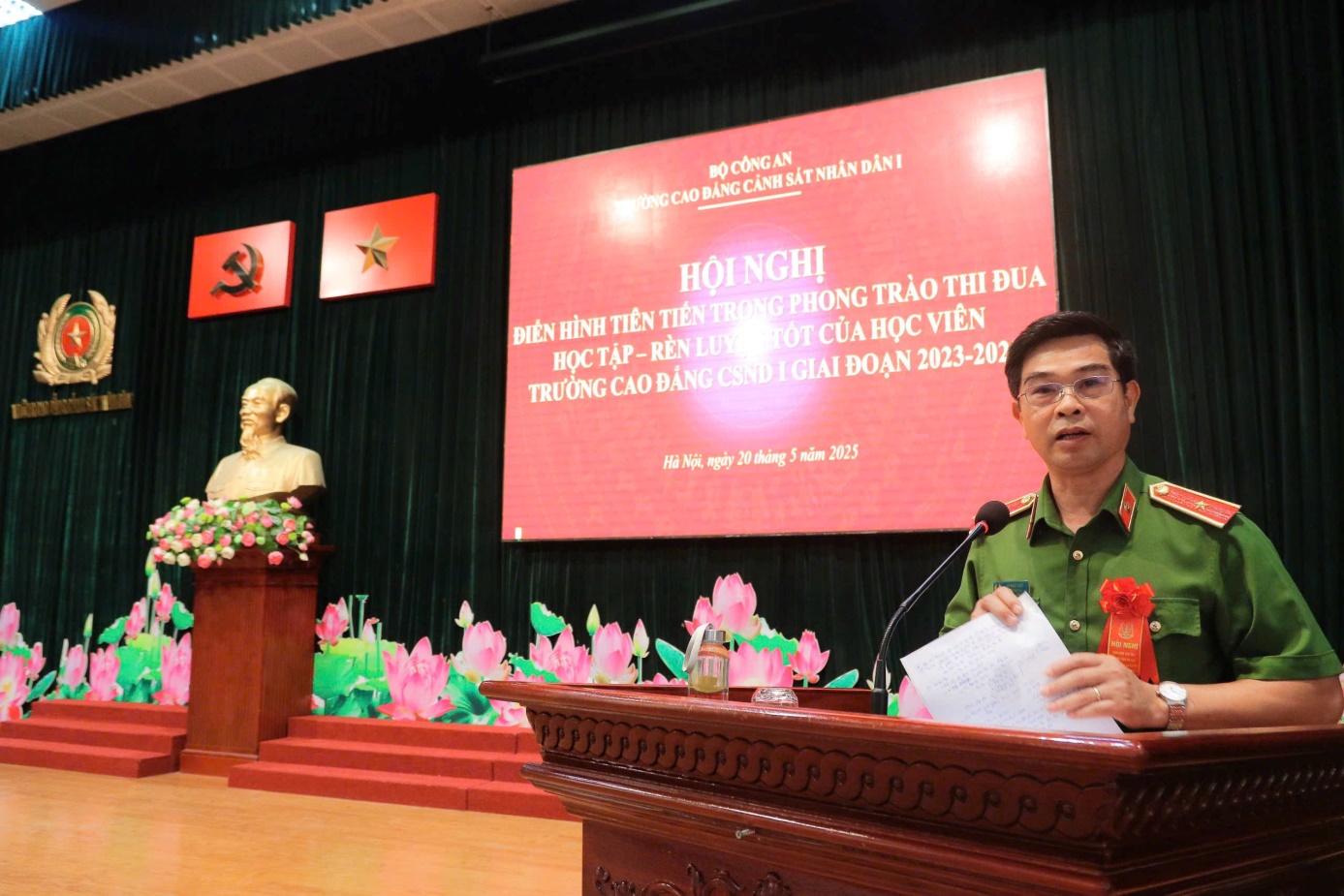 Hội nghị điển hình tiên tiến trong phong trào thi đua học tập - rèn luyện tốt của học viên Trường Cao đẳng CSND I giai đoạn 2023 - 2025