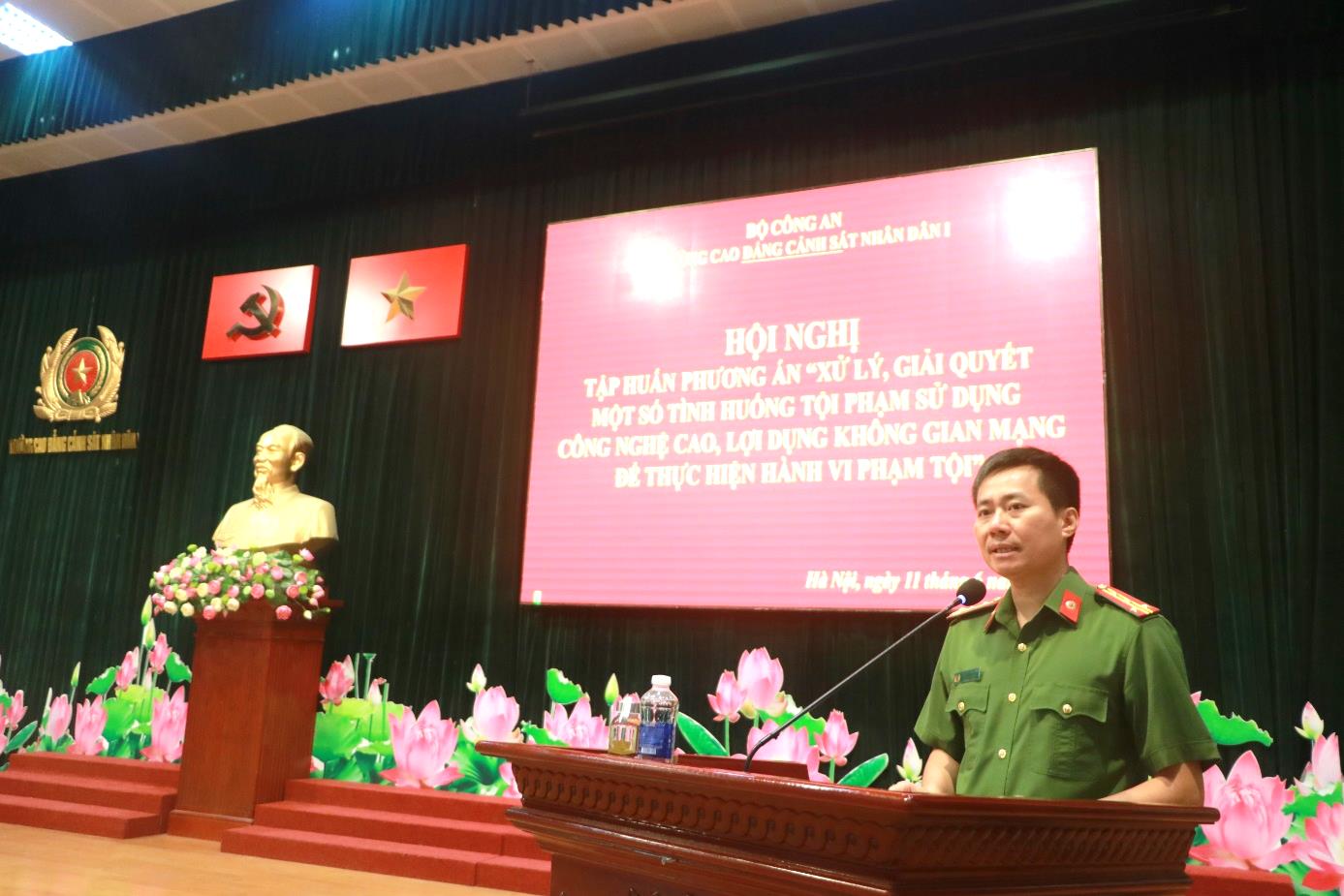 Tập huấn phương án “Xử lý, giải quyết một số tình huống tội phạm sử dụng công nghệ cao, lợi dụng không gian mạng để thực hiện hành vi phạm tội”