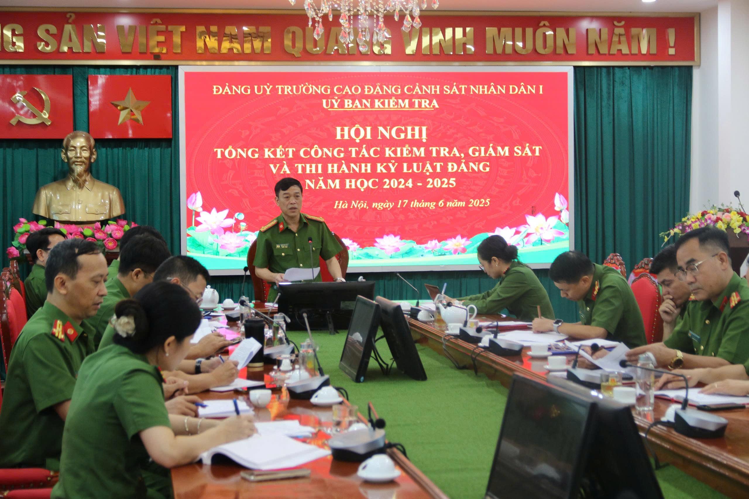 Hội nghị tổng kết công tác kiểm tra, giám sát, thi hành kỷ luật đảng năm học 2024-2025; phương hướng năm học 2025-2026