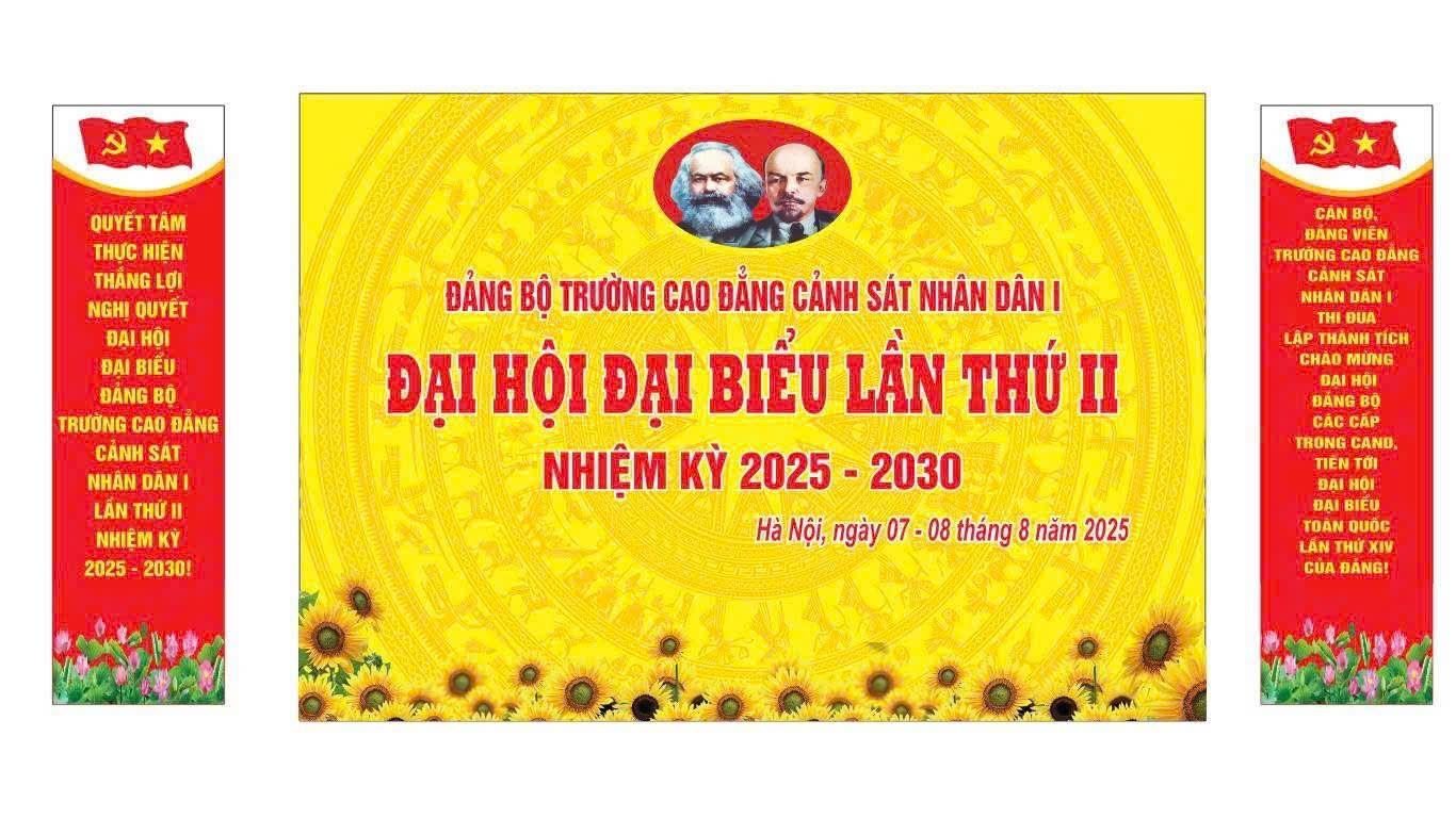 Đại hội đại biểu Trường Cao đẳng CSND I lần thứ II, nhiệm kỳ 2025-2030 “Đoàn kết - Kỷ cương - Dân chủ - Đổi mới - Phát triển”
