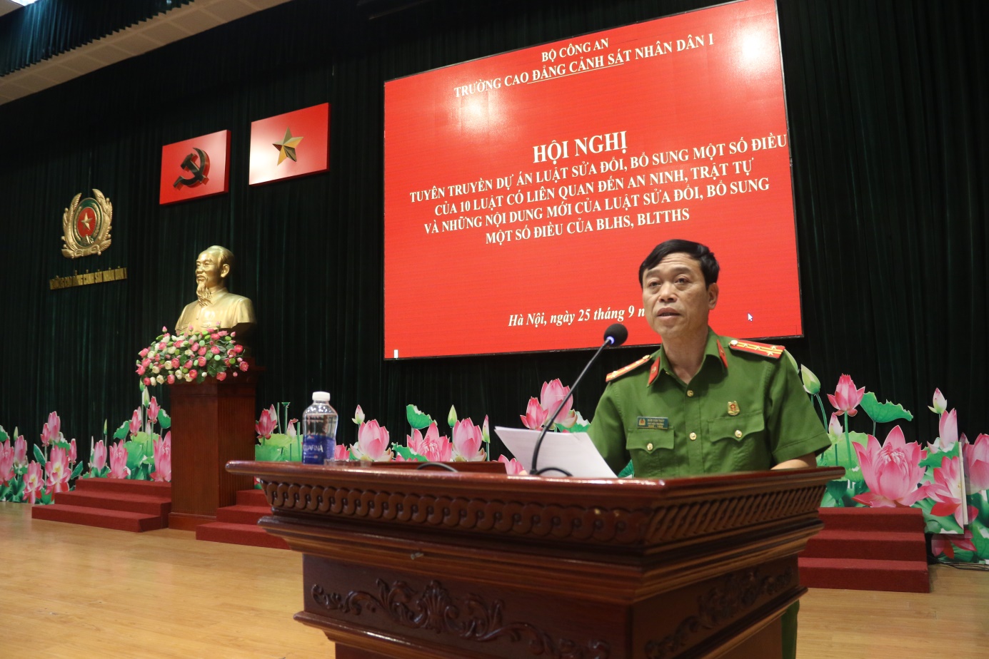Hội nghị tuyên truyền dự án Luật sửa đổi, bổ sung một số điều của 10 luật có liên quan đến an ninh, trật tự và những nội dung mới của Luật sửa đổi, bổ sung một số điều của BLHS, BLTTHS