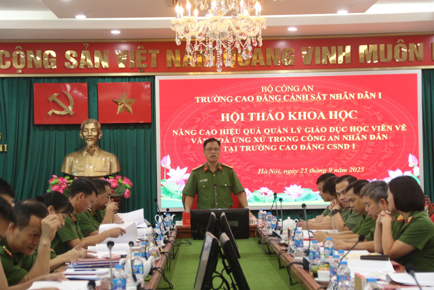 Hội thảo khoa học “Nâng cao hiệu quả quản lý giáo dục học viên về văn hoá ứng xử trong Công an nhân dân tại Trường Cao đẳng CSND I”