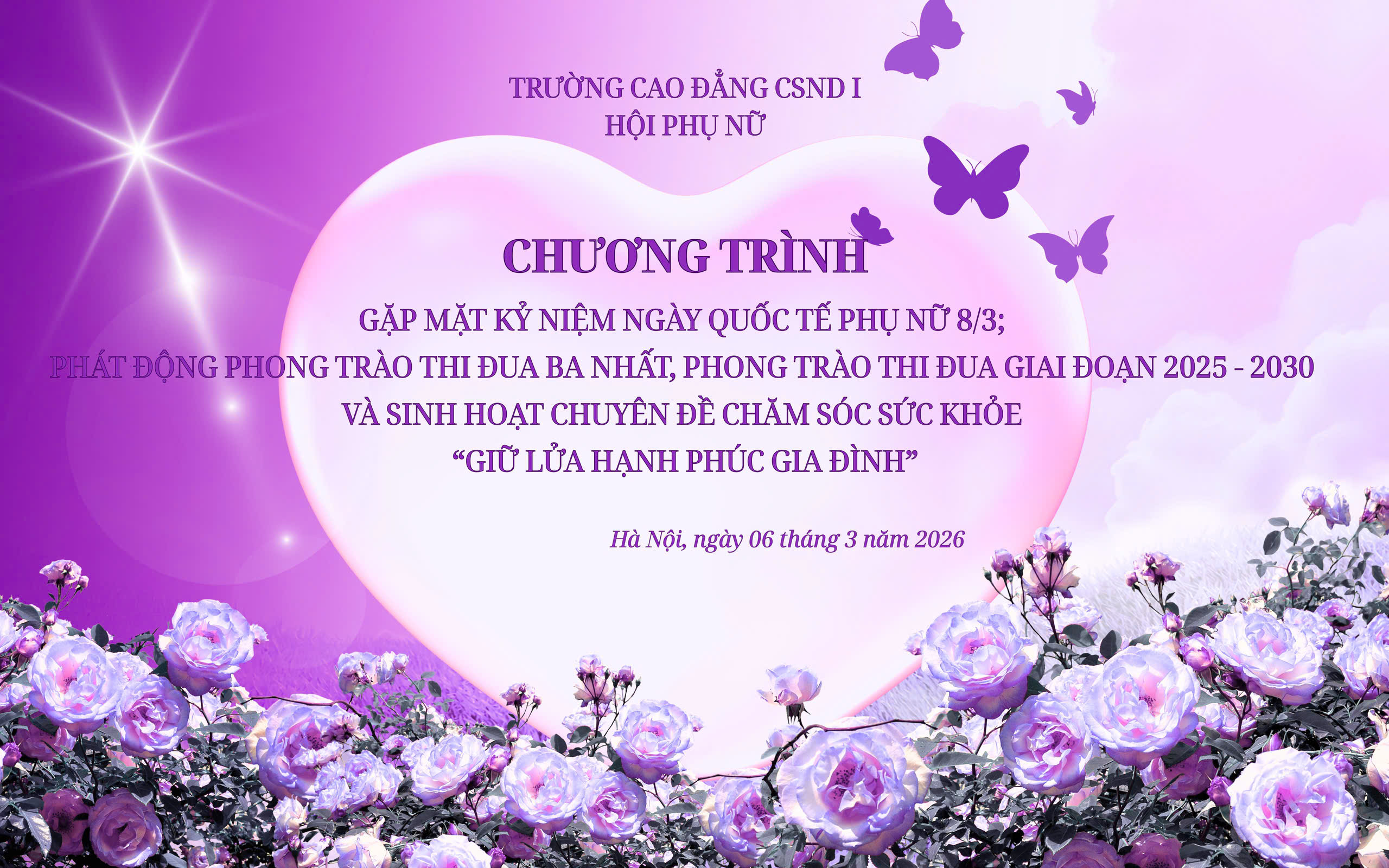 Gặp mặt kỷ niệm Ngày Quốc tế Phụ nữ 8/3, phát động phong trào thi đua “Ba Nhất”, phong trào thi đua giai đoạn 2025-2030 và sinh hoạt chuyên đề chăm sóc sức khỏe phụ nữ “Giữ lửa hạnh phúc gia đình”