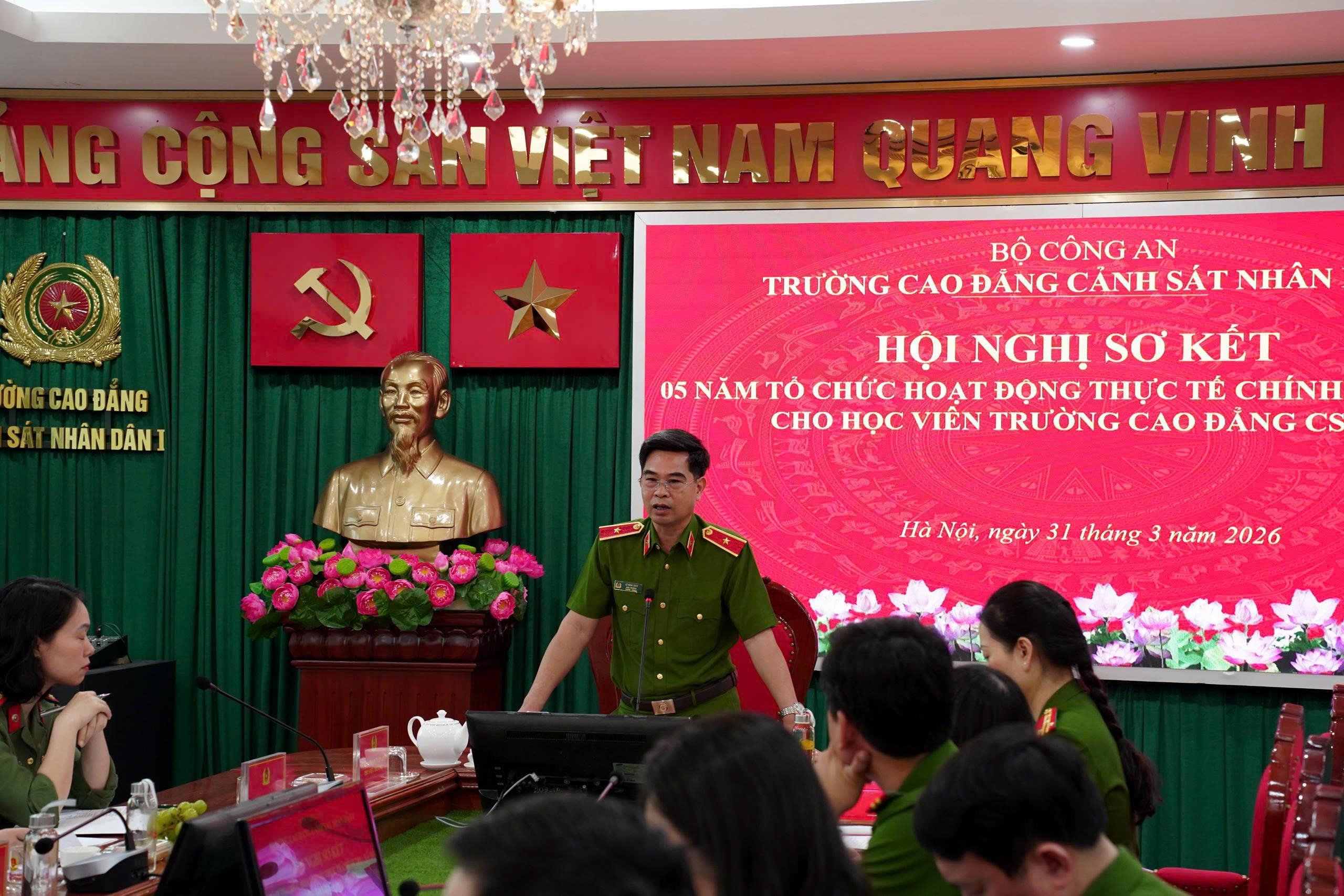 Hội nghị sơ kết 05 năm tổ chức hoạt động thực tế Chính trị - xã hội cho học viên nhà trường