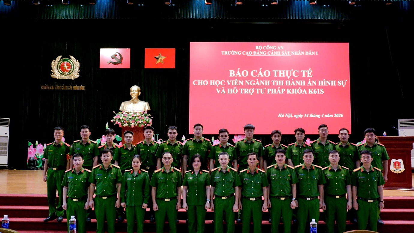 Báo cáo thực tế cho học viên ngành thi hành án hình sự và hỗ trợ tư pháp