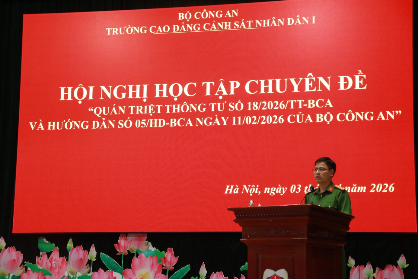 Hội nghị chuyên đề “Quán triệt Thông tư số 18/2026/TT-BCA và hướng dẫn số 05/HD-BCA ngày 11/02/2026 của Bộ Công an”