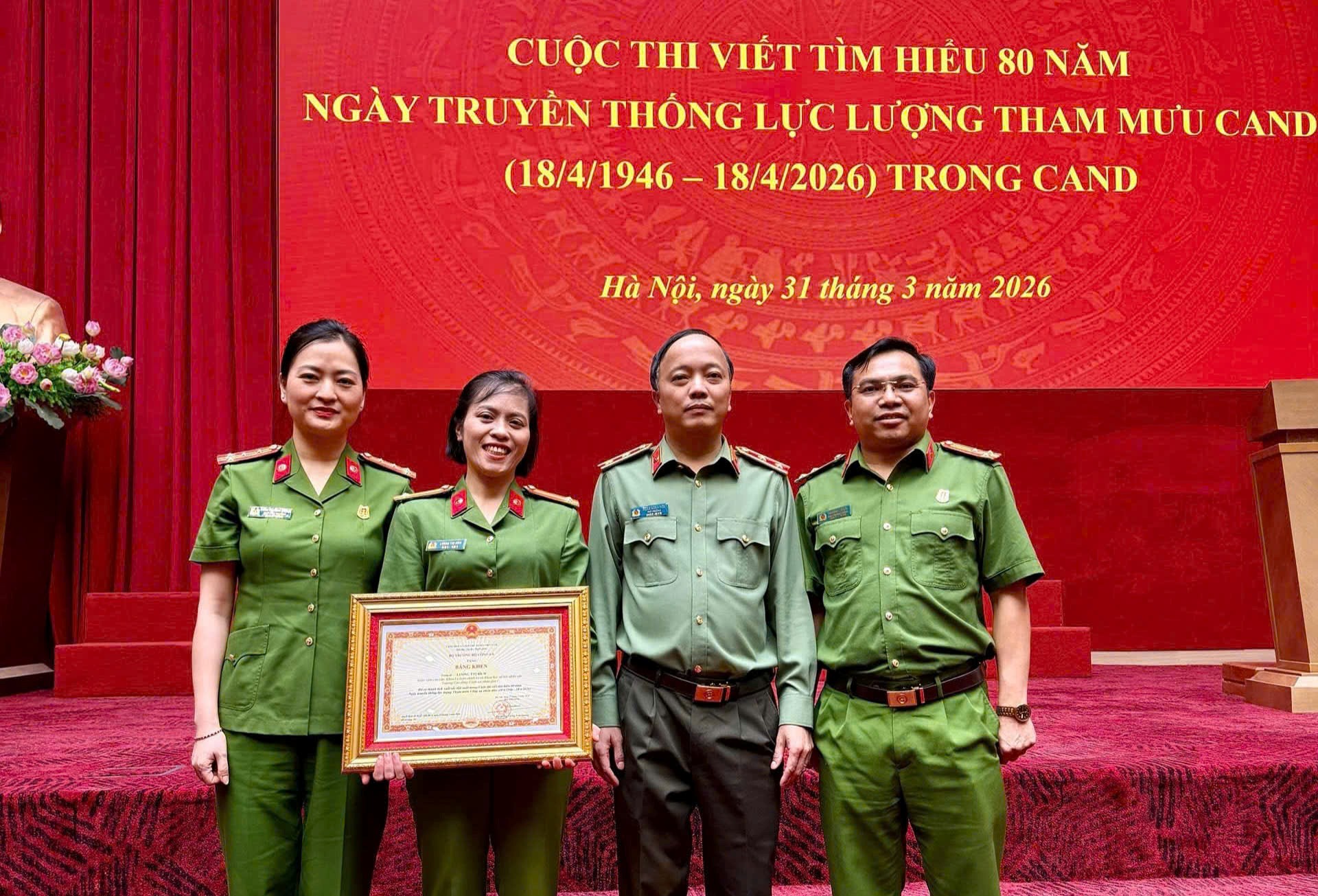 Trường Cao đẳng CSND I đạt giải 01 giải Đặc biệt và 01 giải B tại cuộc thi tìm hiểu 80 năm Ngày truyền thống lực lượng Tham mưu trong CAND