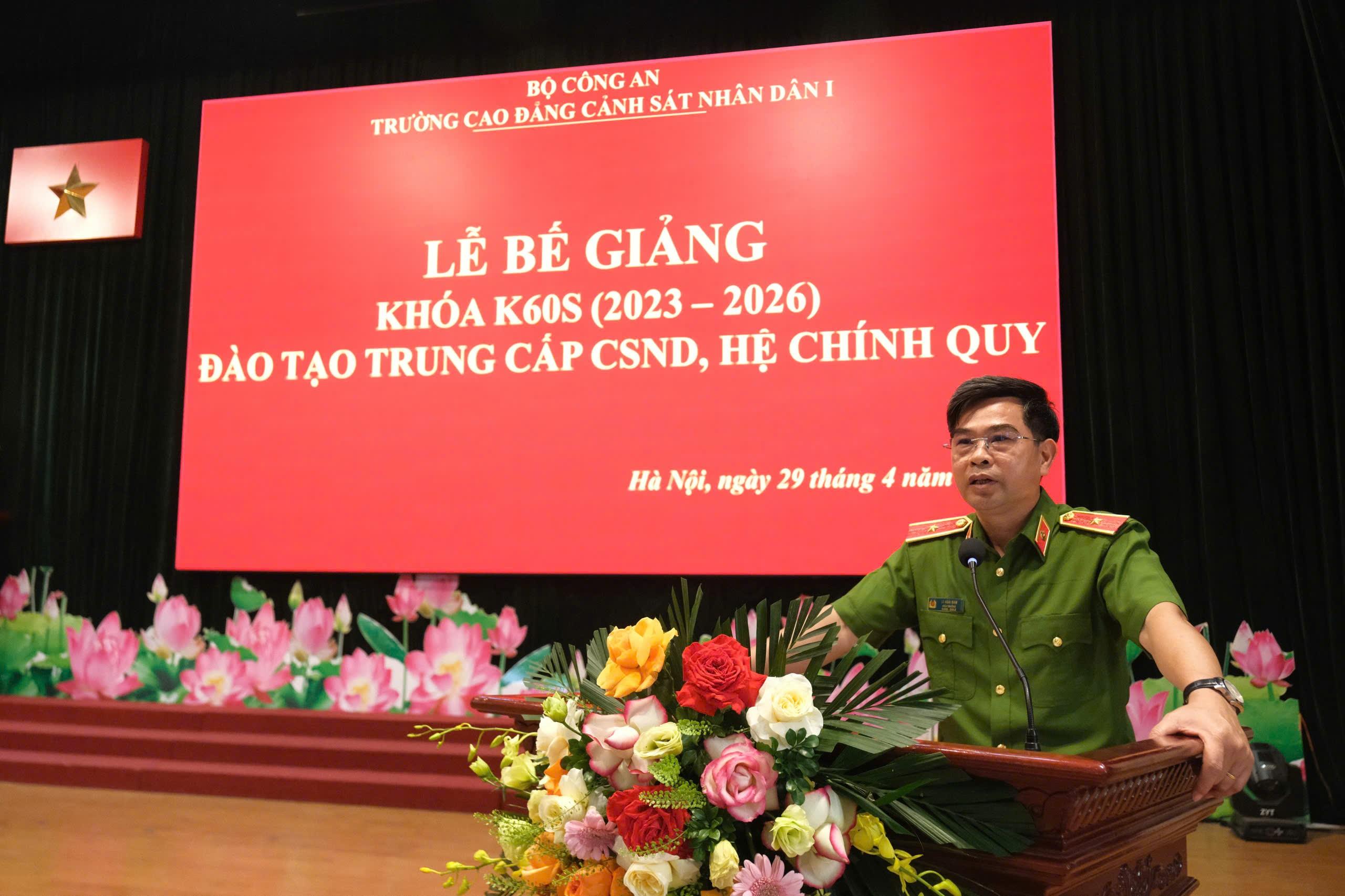Lễ Bế giảng khoá K60S (2023 - 2026), tốt nghiệp đợt 1 đào tạo Trung cấp CSND, hệ chính quy
