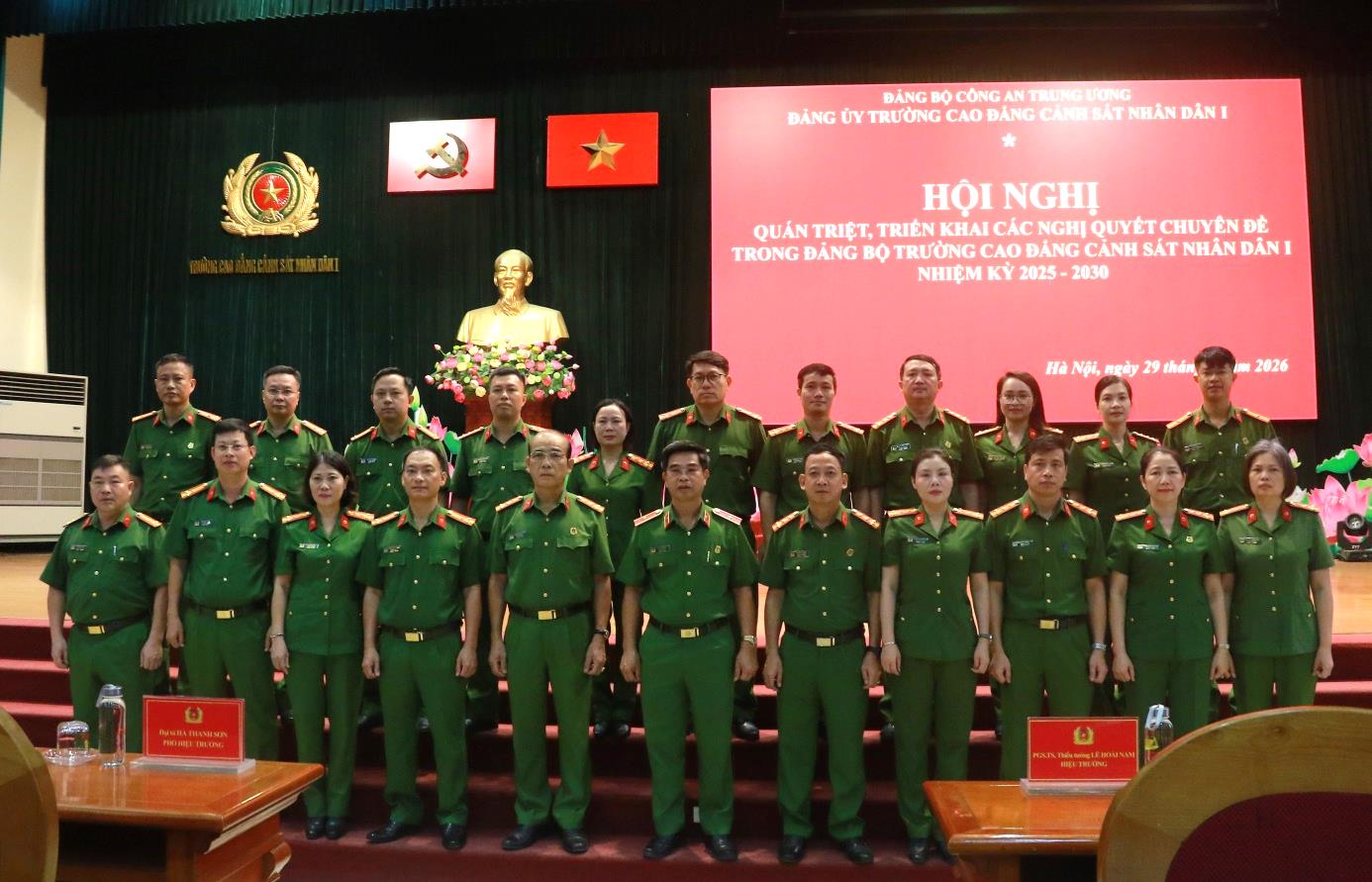 Hội nghị học tập, quán triệt các Nghị quyết chuyên đề trong Đảng bộ Trường Cao đẳng Cảnh sát nhân dân I, nhiệm kỳ 2025 - 2030