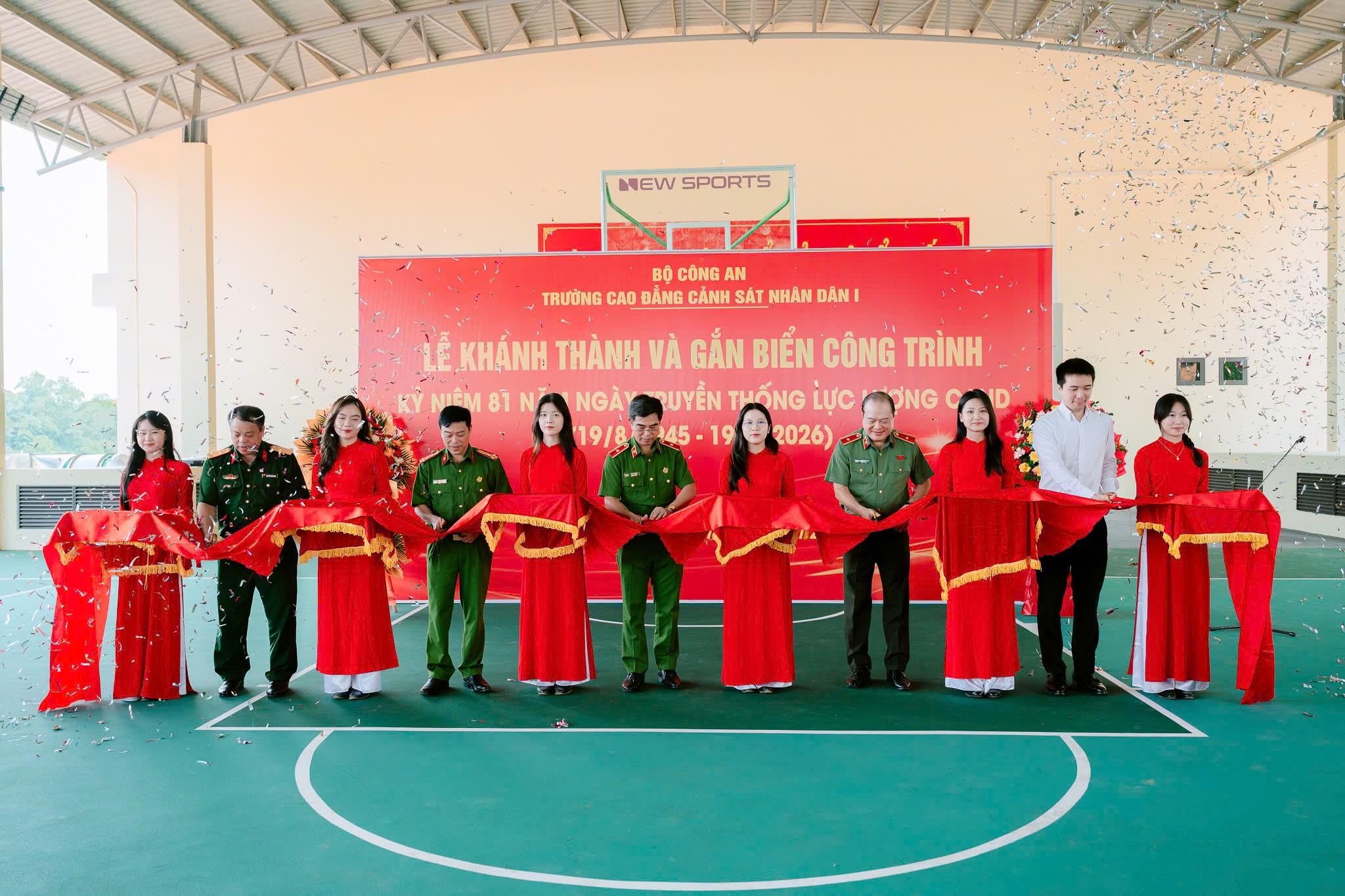 Lễ khánh thành Trường bắn kết hợp phòng học lý thuyết và cụm sân Bóng rổ, sân Pickleball